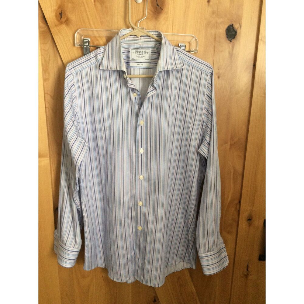 Charles Tyrwhitt Jermyn Street London Button Up Shirt Slim fit 15/33